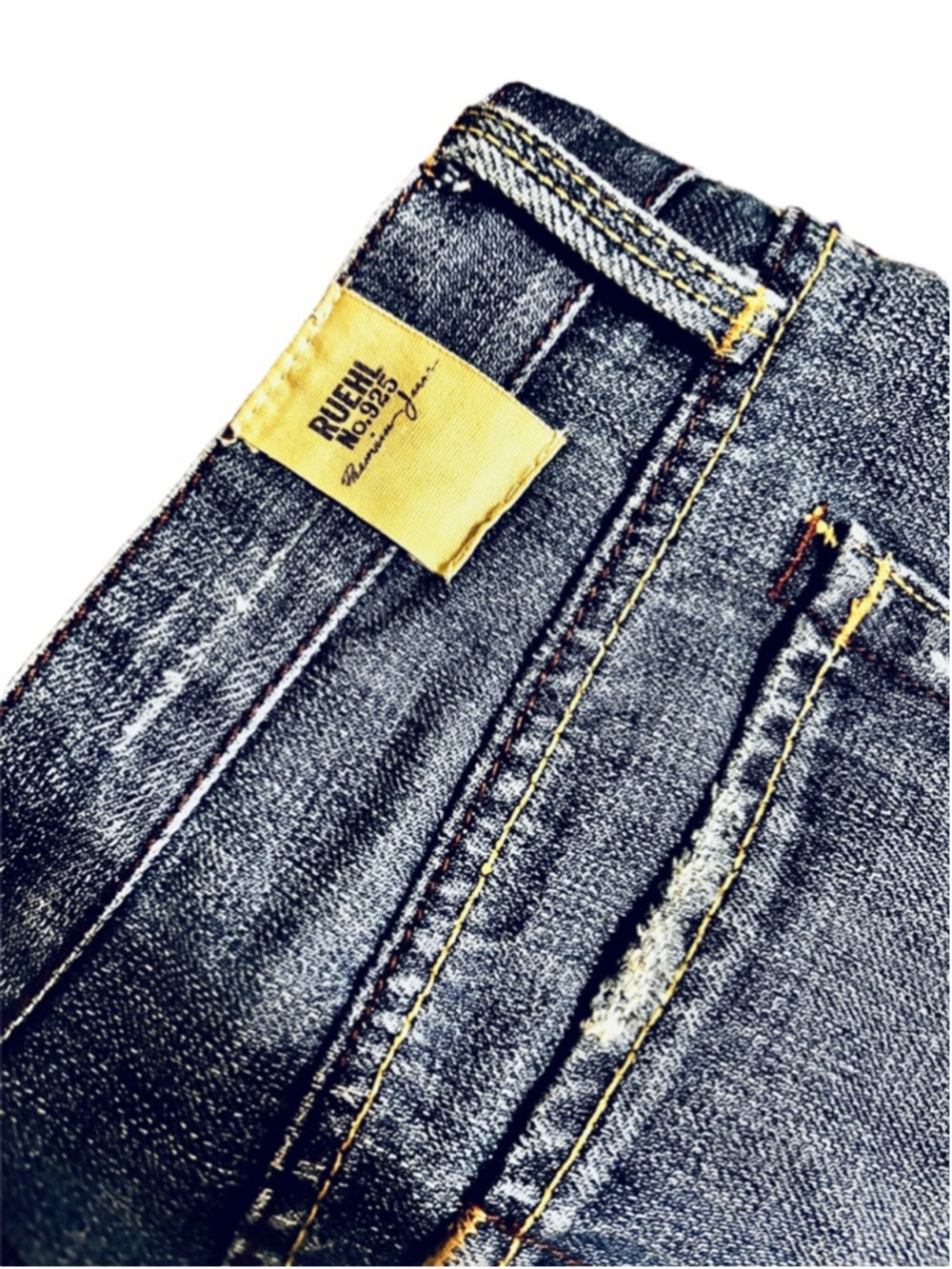 Vintage Ruehl Super Low Rise Distressed Jean Shorts Size 25 - Picture 7 of 10